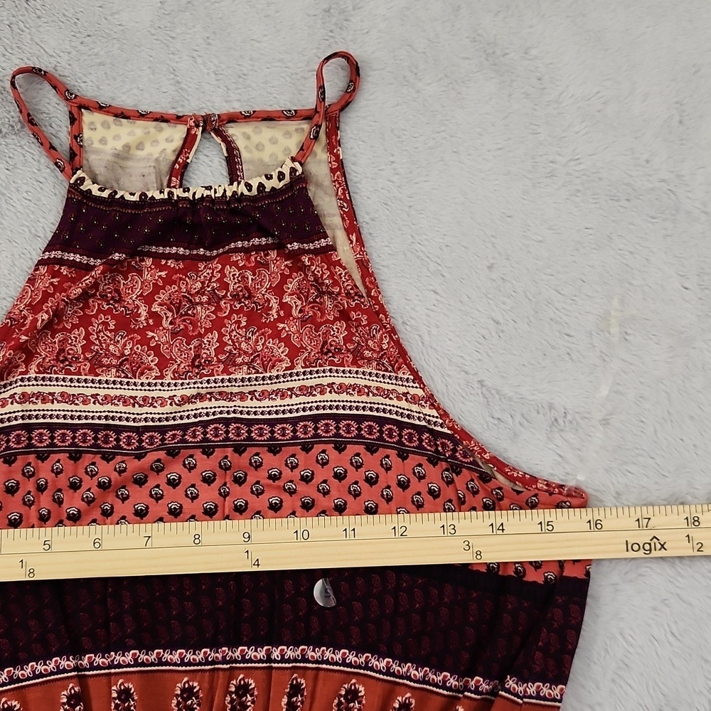 NWT American Eagle Soft & Sexy Maxi Dress Small Boho Halter Sleeveless Side Slit - Picture 11 of 14